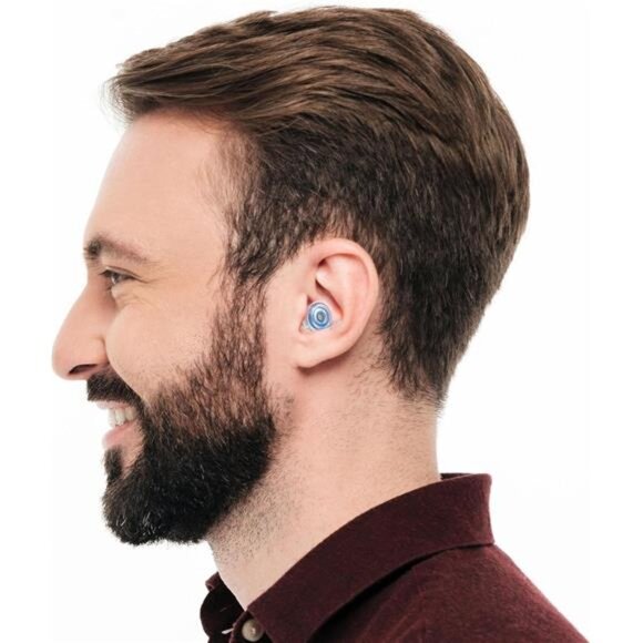 High Fidelity Earplugs with Blue Filters - Reusable Noise Reduction Hearing - Picture 5 of 7